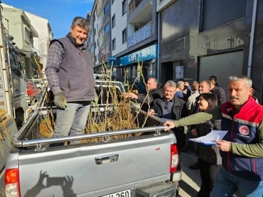 Germencik&rsquo;te &uuml;reticiye 4 bin sertifikalı fidan desteği

