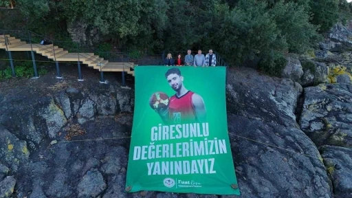 Giresun Adası’nda Şengün’e onur posteri
