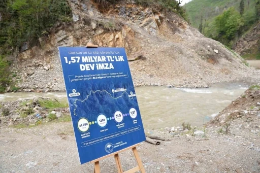 Giresun&rsquo;un 1,57 milyarlık su projesine start verildi
