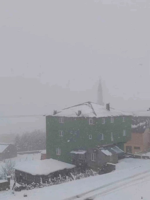 Giresun yaylaları beyaza büründü
