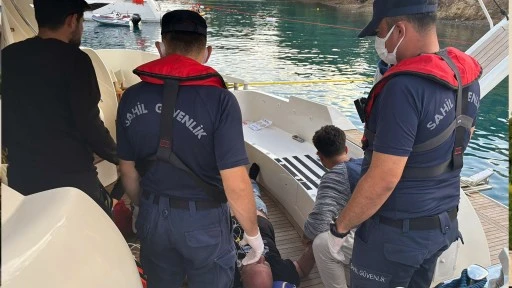 Göcek’te özel teknede rahatsızlanan vatandaş için tıbbi tahliye