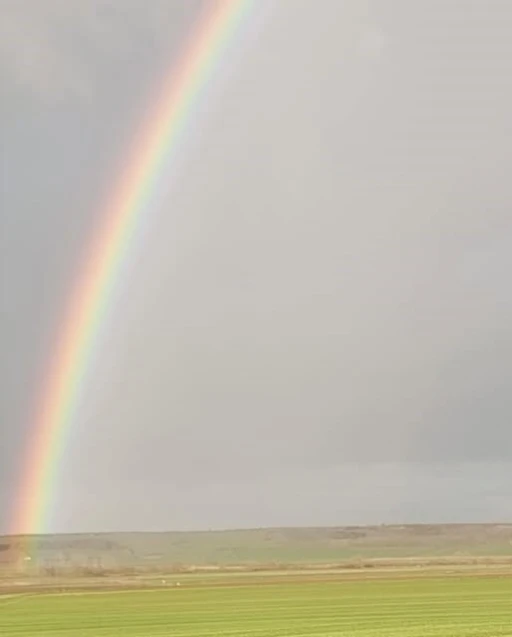 G&ouml;kkuşağı Hayrabolu semalarını s&uuml;sledi
