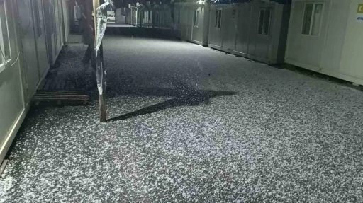 Gölbaşı ilçesinde dolu yağışı
