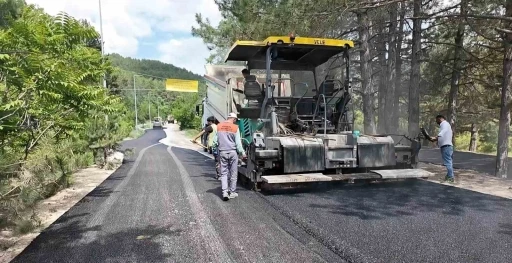 G&ouml;lc&uuml;k Tabiat Parkı ile Dere Mahallesi arasındaki yol asfaltlanıyor
