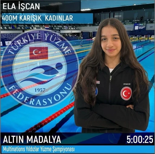 Gölcüklü milli sporcu Ela İşcan’dan büyük başarı
