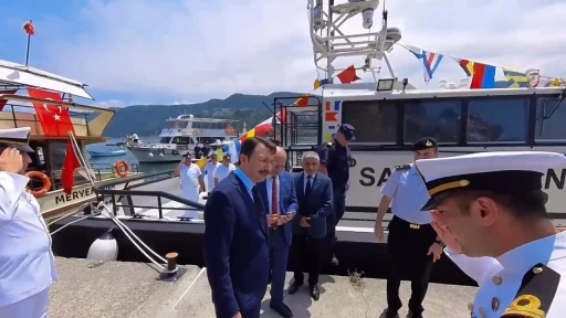 Görevine başlayan Kaymakam Çetin, ilk resmi törene katıldı
