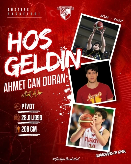 G&ouml;ztepe Basketbol, Ahmet Can Duran&rsquo;ı kadrosuna kattı

