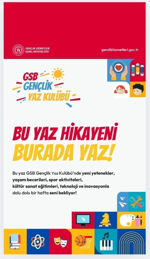 GSB gençlik yaz okulu bu yaz daha renkli başlıyor
