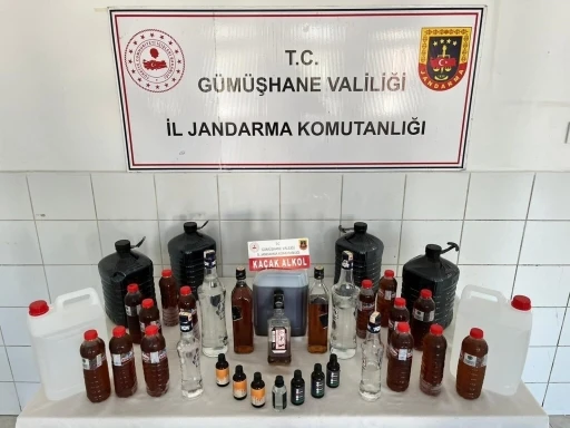 Gümüşhane’de sahte alkol operasyonu
