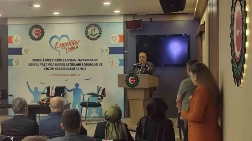 HAK-İŞ Genel Başkanı Arslan: &quot;900 bine yakın HAK-İŞ üyesi içerisinde tespit edebildiğimiz engelli sayımız 5 bin 500 civarında&quot;
