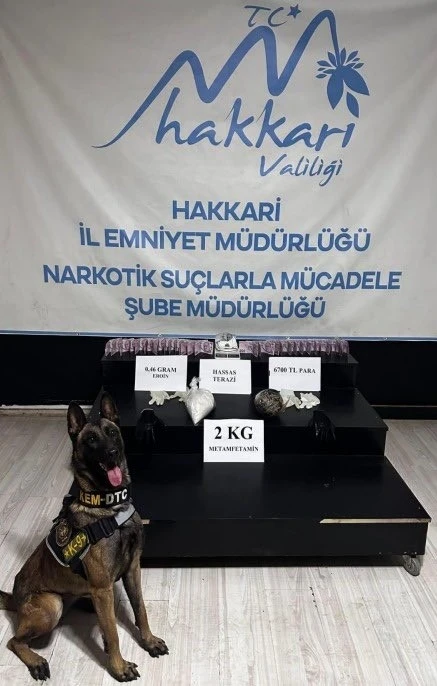 Hakkari’de 26 kilo 530 gram uyuşturucu ele geçirildi
