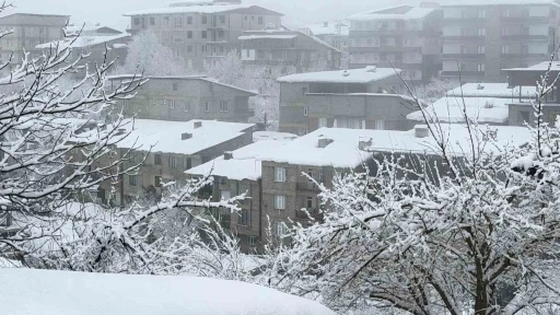 Hakkari&rsquo;de karla karışık yağmur yağışı
