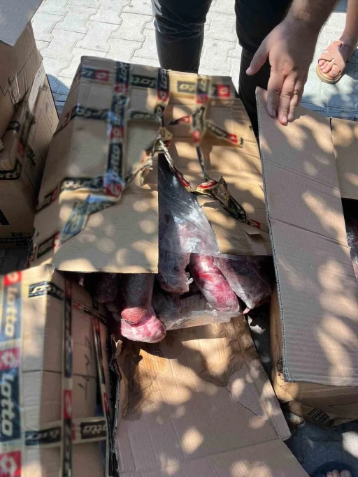 Halk sağlığını tehdit eden 300 kilogram et imha edildi
