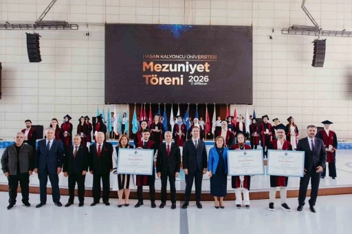 Hasan Kalyoncu &Uuml;niversitesi bin 878 &Ouml;ğrencisini mezun etmenin gururunu yaşadı
