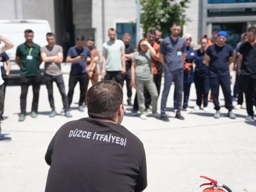 Hastanede yangın eğitimi
