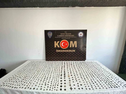 Hatay’da bin 30 adet sikke ele geçirildi
