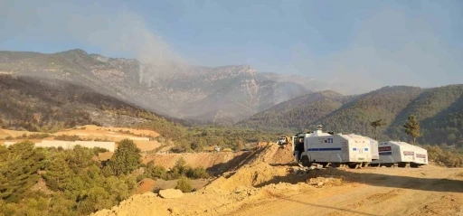 Hatay’da yangınla mücadele 14. saatte devam ediyor
