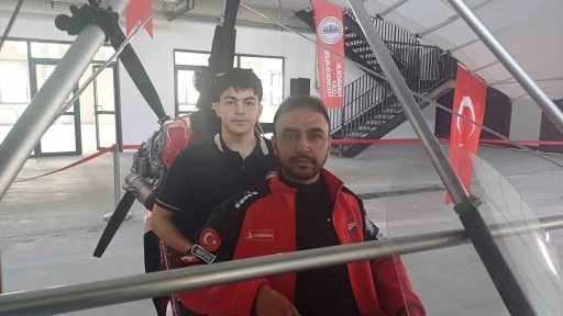 Havacılık ve Uzay Lisesi öğrencilerine hava aracı ile eğitim