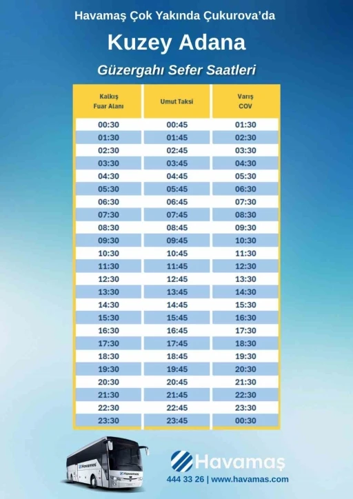 HAVAMAŞ, artık &Ccedil;ukurova&rsquo;da
