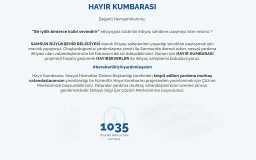 ‘Hayır Kumbarası’ projesi
