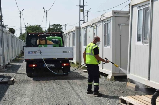 HBB, Erzin’de sineklere ve haşerelere karşı ilaçlama çalışmalarını sürdürüyor
