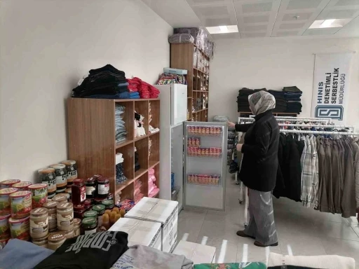 Hınıs adliyesinde sosyal market a&ccedil;ıldı
