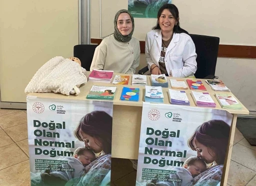Hisarcık İlçe Devlet Hastanesi’nde &quot;Doğal Olan Normal Doğum&quot; standı
