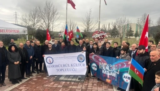 Hocalı şehitleri i&ccedil;in Tun&ccedil;bilek&rsquo;te anma programı
