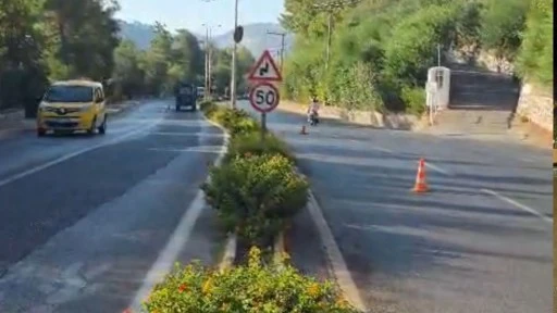 İÇMELER-MARMARİS YOLU YENİLENİYOR