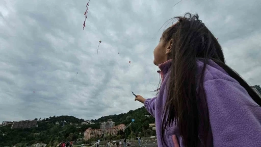 İlkokul öğrencileri uçurtmalarla gökyüzünü renklendirdi

