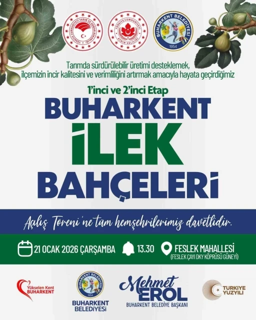 İncirde verim ve kalite i&ccedil;in Buharkent&rsquo;te &ouml;rnek proje
