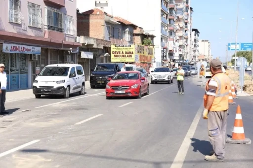 İncirliova anayolunda sıcak asfalt &ccedil;alışması tamamlandı
