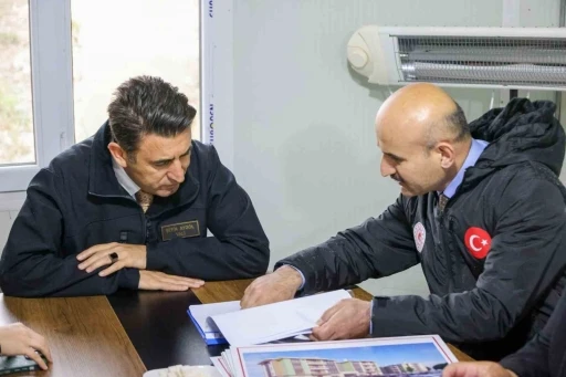 İnhisar ilçesinde yapımı devam eden TOKİ hızlı ilerliyor
