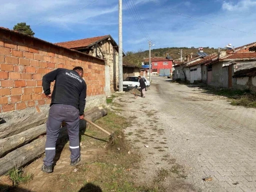 İnönü’nün dış mahallelerinde temizlik çalışması
