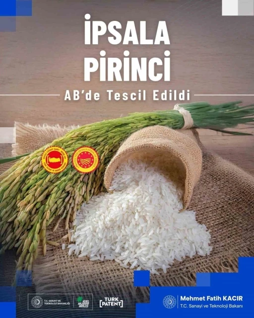 İpsala Pirinci ve Bursa Kestane Şekeri AB’de tescillendi
