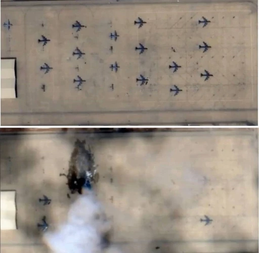 İran&rsquo;ın Prens Sultan &Uuml;ss&uuml; saldırısında vurulan E-3 Sentry&rsquo;nin g&ouml;r&uuml;nt&uuml;leri yayımlandı
