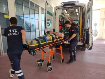 İskeleden düşen işçi yaralandı
