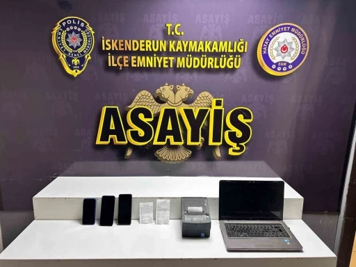 İskenderun&rsquo;da bahis oynayanlara su&ccedil;&uuml;st&uuml;; 3 g&ouml;zaltı
