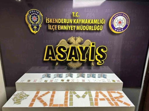 İskenderun’da kumar oynarken yakalanan 4 şahsa 36 bin 988 TL para cezası
