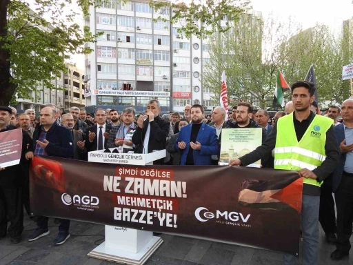 İsrail’in Gazze’deki saldırıları Gaziantep’te protesto edildi
