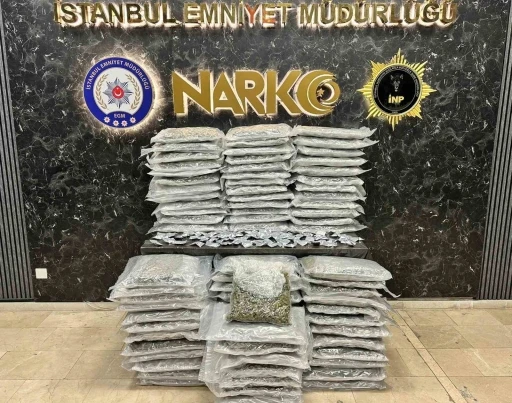 İstanbul&rsquo;da uyuşturucu operasyonu: 100 kg&rsquo;nin &uuml;zerinde uyuşturucu madde ele ge&ccedil;irildi
