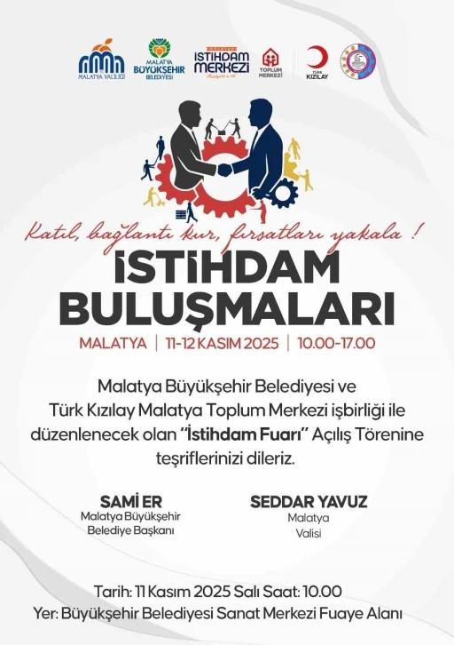 İstihdam buluşmaları Malatya’da başlıyor
