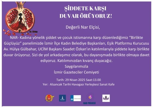 İzmir Gazeteciler Cemiyeti'nden Şiddete Karşı Panel