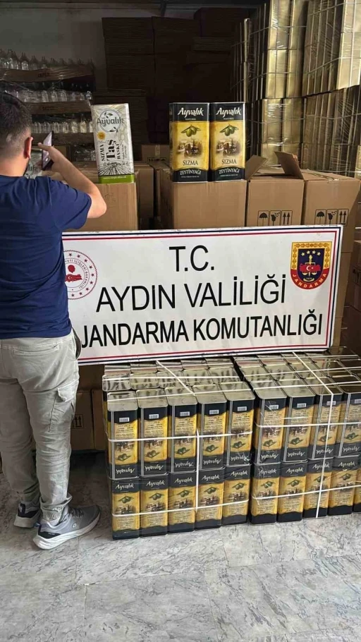 Jandarma’dan sahte yağ baskını
