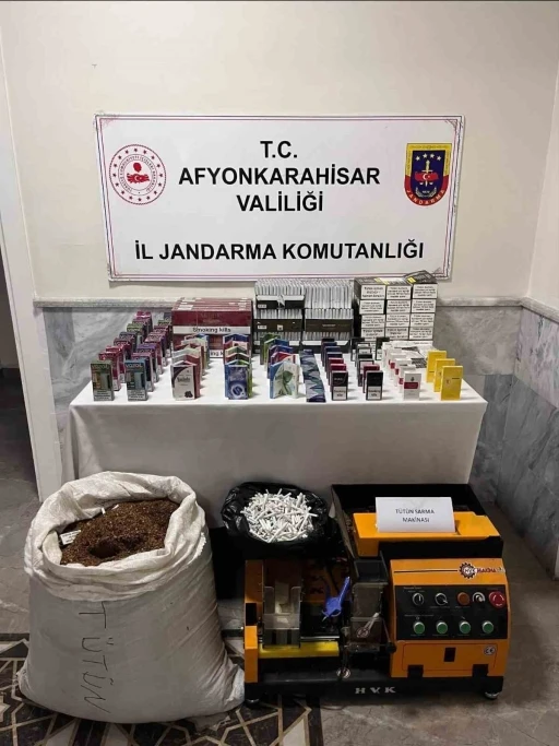 Jandarma ekipleri tarafından 19 kilogram dökme tütün ele geçirildi
