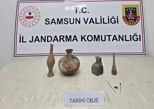 Jandarma tarihi eser ele geçirdi: 2 gözaltı
