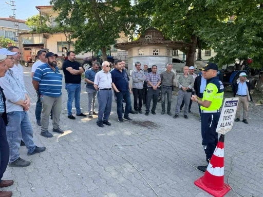 Jandarmadan ROPS demiri ve reflekt&ouml;r eğitimi
