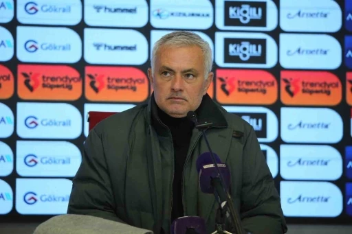 Jose Mourinho: &quot;Zor bir maçtı&quot;
