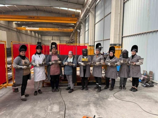 Kadın kaynak operatörleri Çorum sanayisinde yerini aldı
