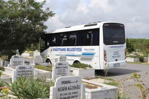 Kağıthane Belediyesinden mezarlık ziyaretlerine d&uuml;zenli servis
